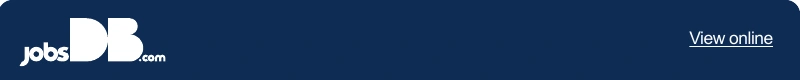 Original job-seeker email header in navy with white jobsDB wordmark