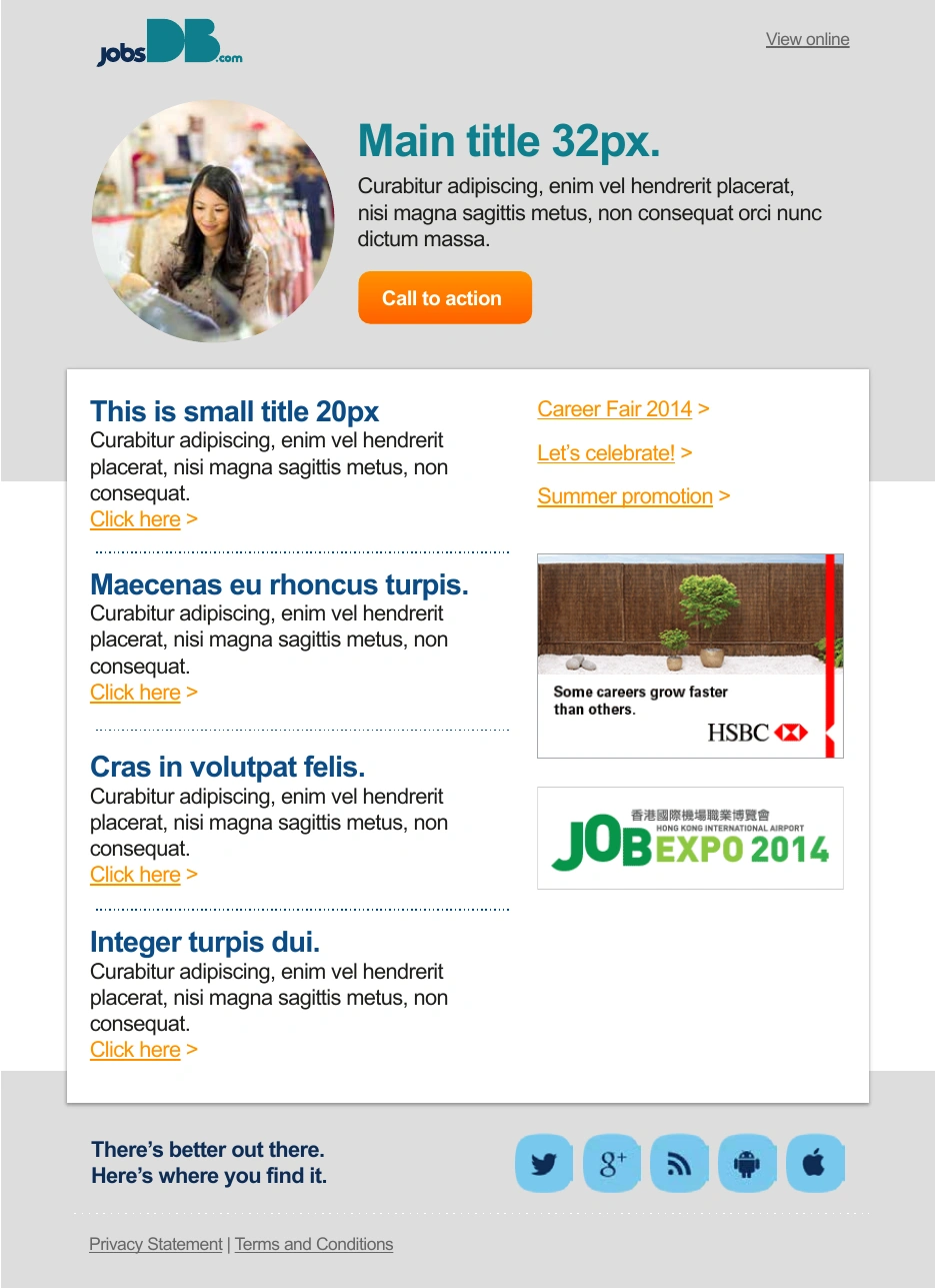 jobsDB email framework: SEEK Asia / Email layouts