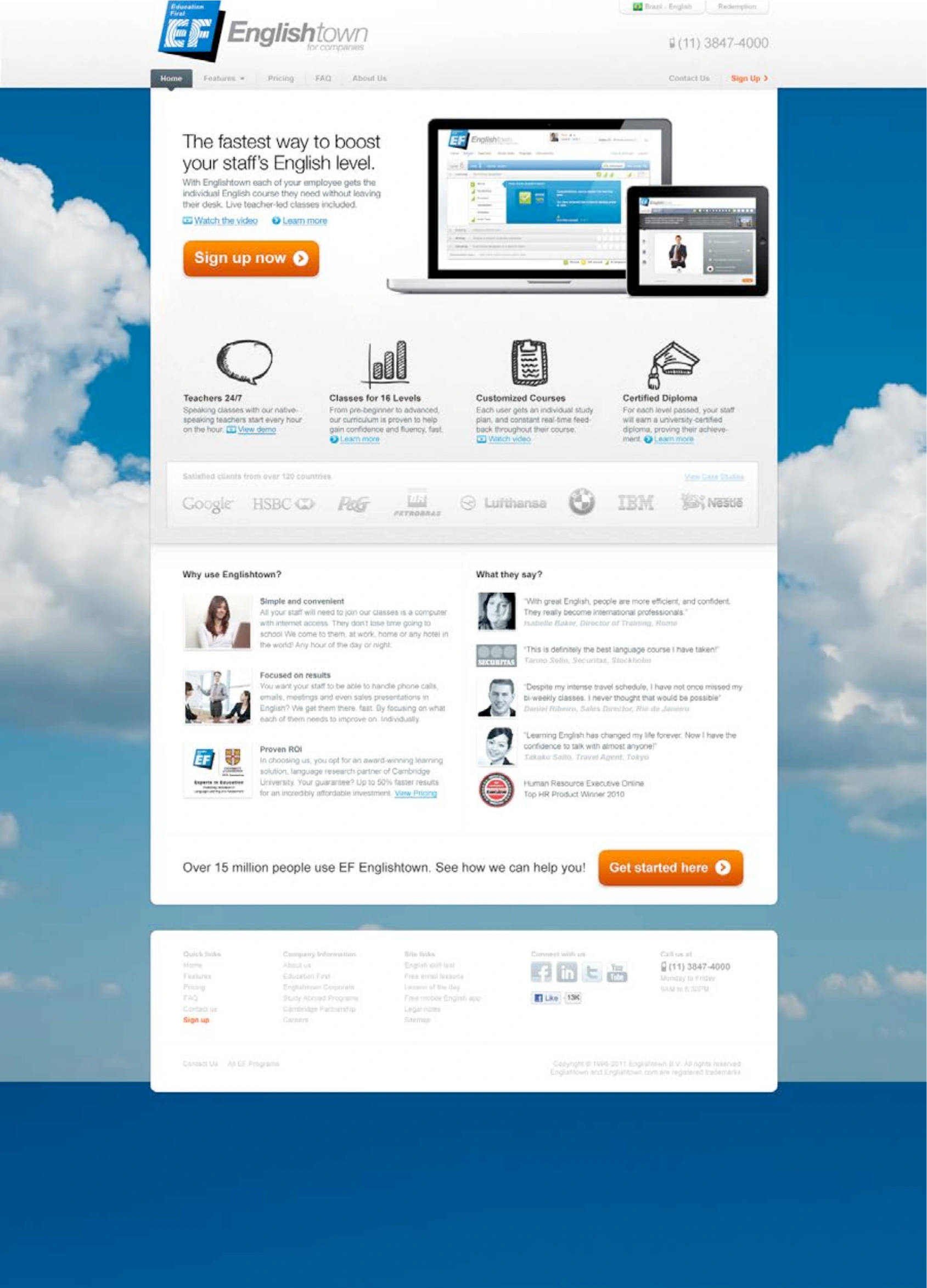 Englishtown Corporate Solutions: EF / Corporate website, view 1 of 6