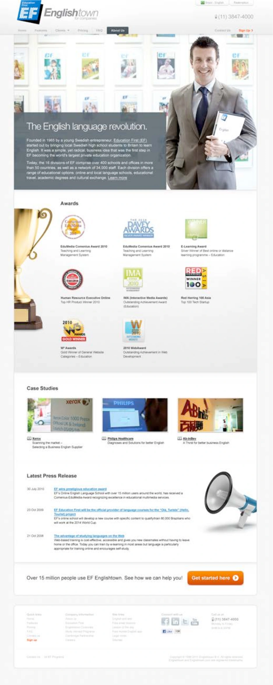 Englishtown Corporate Solutions: EF / Corporate website, view 2 of 6