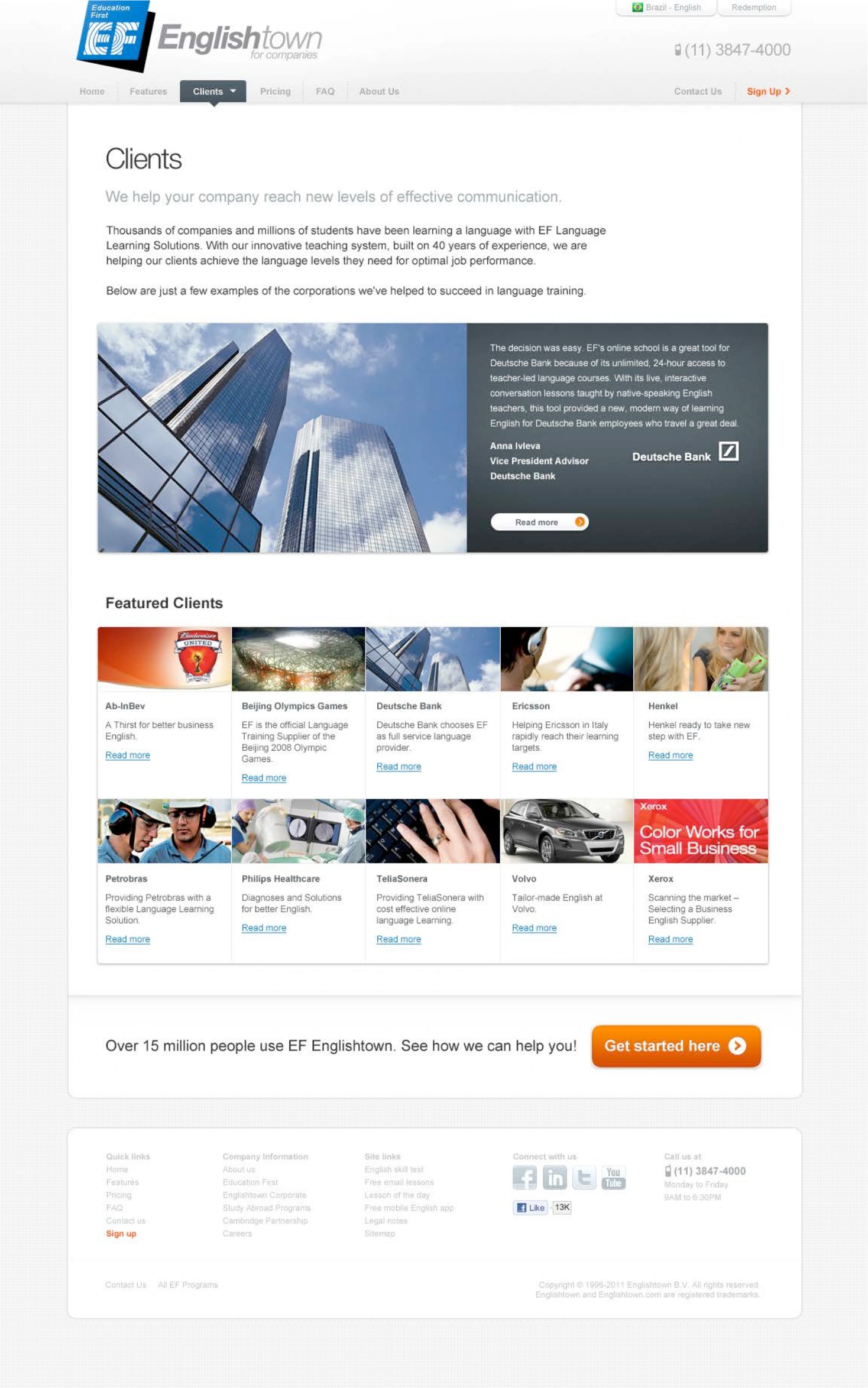 Englishtown Corporate Solutions: EF / Corporate website, view 3 of 6