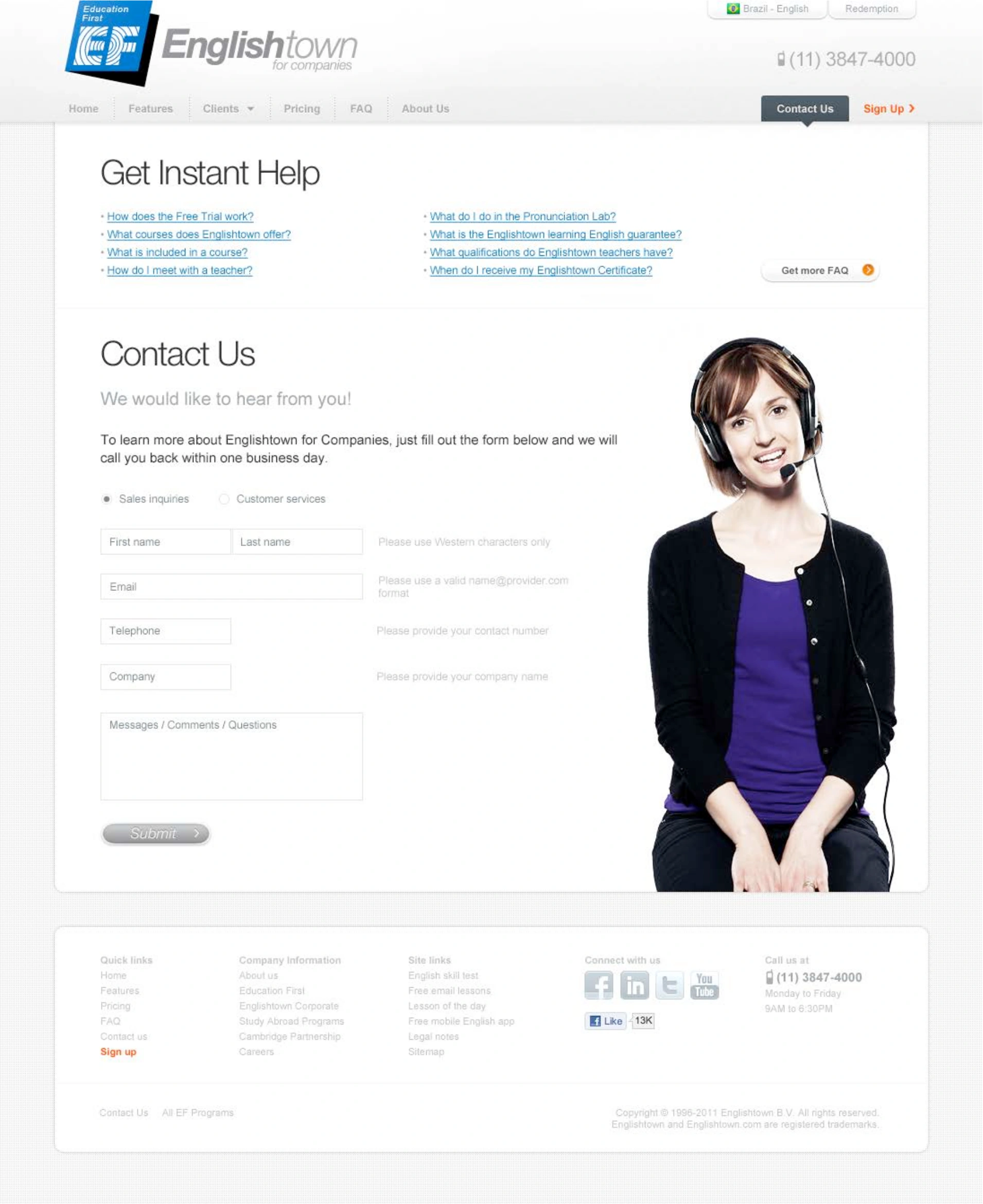 Englishtown Corporate Solutions: EF / Corporate website, view 5 of 6