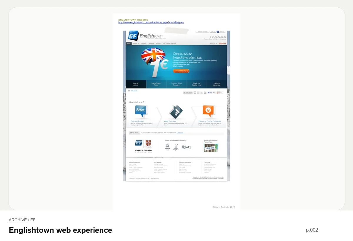 Englishtown web experience
